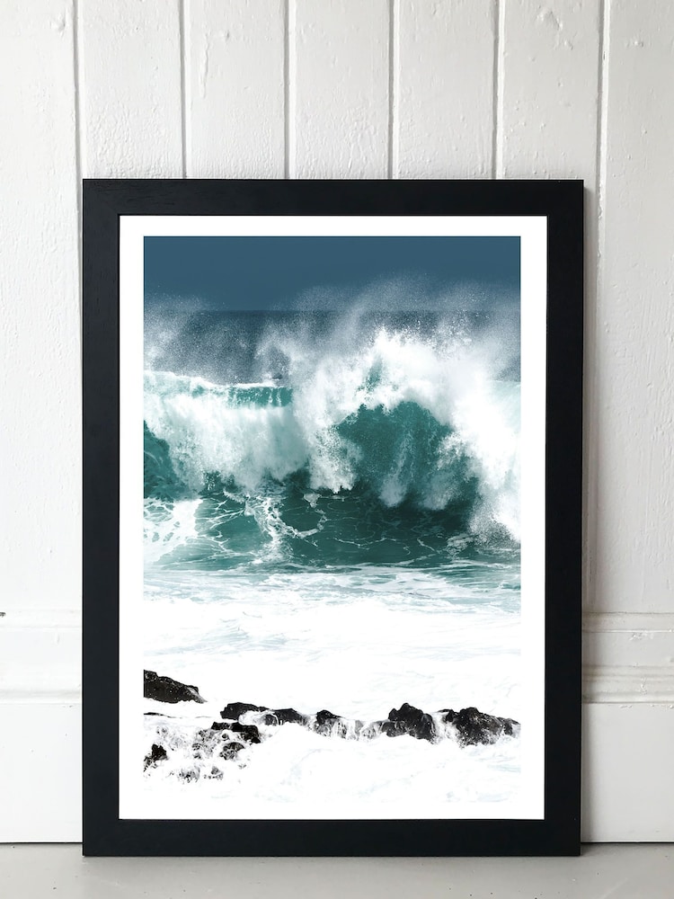 East End Prints Black Rolling Waves Print - Image 2 of 3