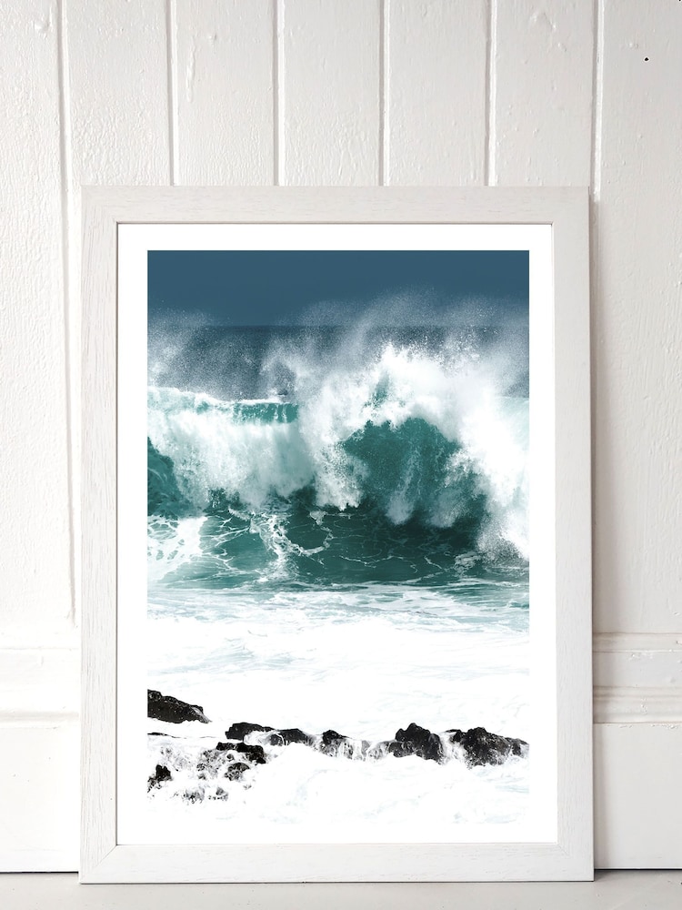 East End Prints White Rolling Waves Print - Image 2 of 4