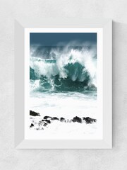 East End Prints White Rolling Waves Print - Image 4 of 4