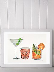 East End Prints White Classic Cocktails Print - Image 2 of 4