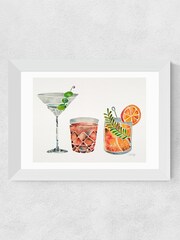 East End Prints White Classic Cocktails Print - Image 4 of 4