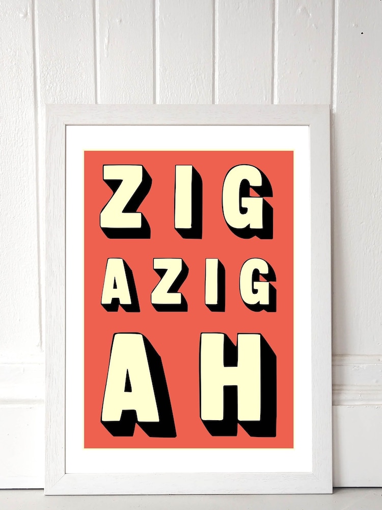 East End Prints White Zigazigah Print - Image 2 of 4