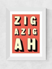East End Prints White Zigazigah Print - Image 4 of 4