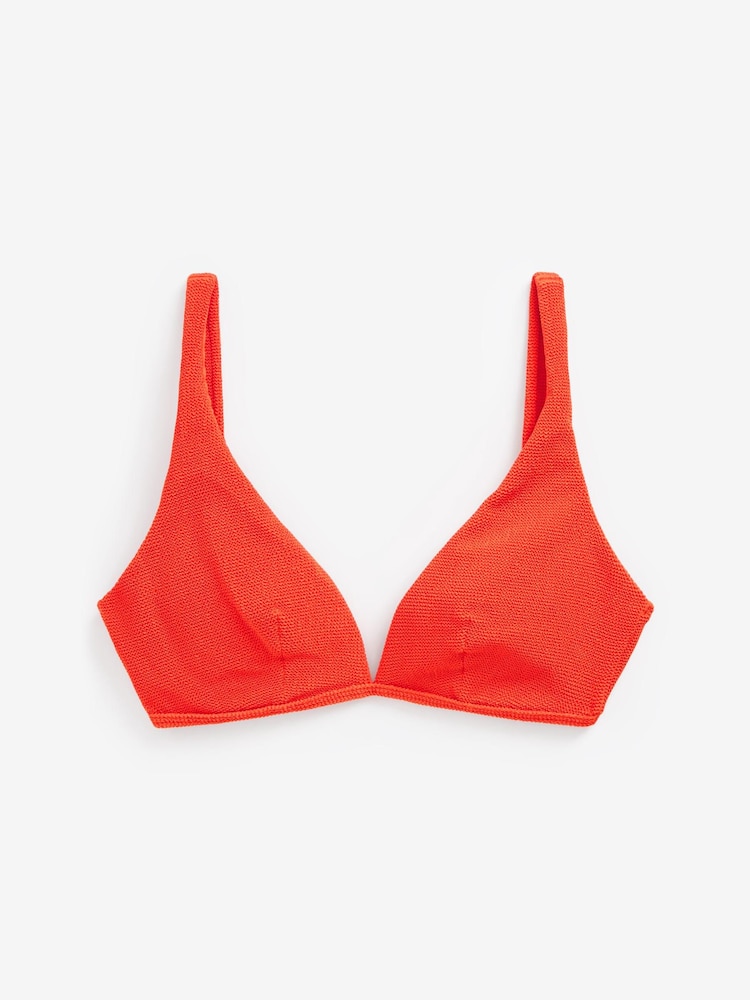 Orange texturiert - Mint Velvet Bikini-Top mit Bügel - Bild 1 von 1 Orange texturiert - Mint Velvet Bikini-Top mit Bügel - Bild 1 von 1