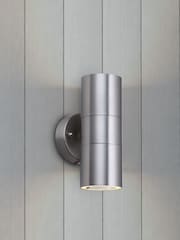 Searchlight Stainless Steel Akron LED Outdoor Wall Light - Image 1 of 2