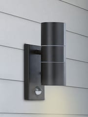Searchlight Black Alliance LED Outdoor Wall Light - Image 1 of 2