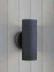 Searchlight Black Bedford 2 Light LED Outdoor Wall Light - Image 1 of 2