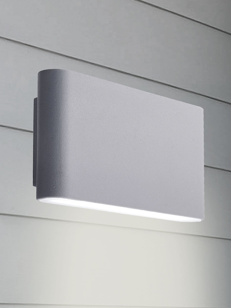 Searchlight Grey Hamilton 2 Light LED Outdoor Wall Light - Image 1 of 1 Searchlight Grey Hamilton 2 Light LED Outdoor Wall Light - Image 1 of 1