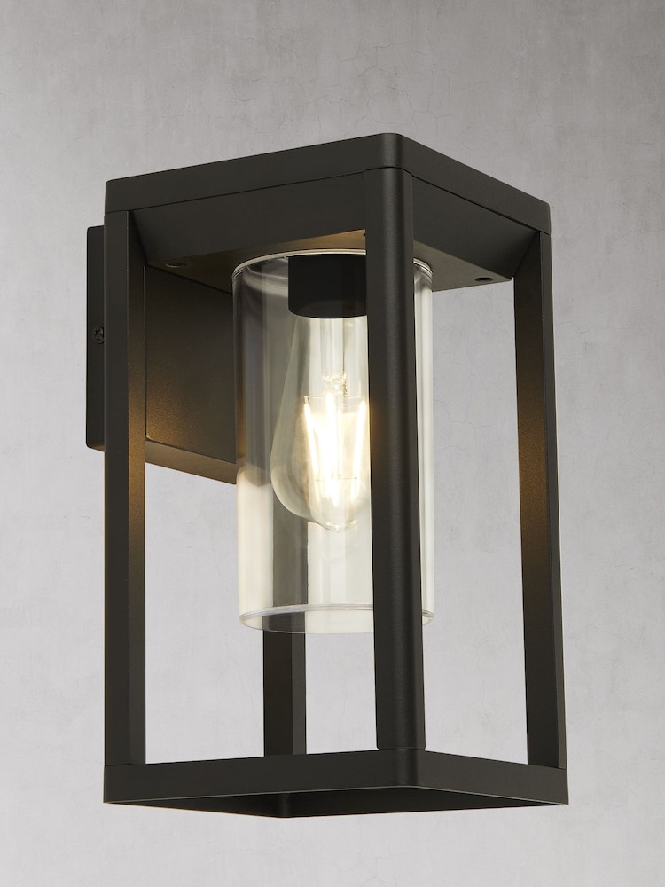 Searchlight Black Oklahoma Outdoor Bracket Light With Clear Diffuser - Image 2 of 2