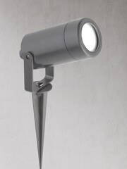 Searchlight Grey Pryor Outdoor Garden Spike Light - Image 1 of 2