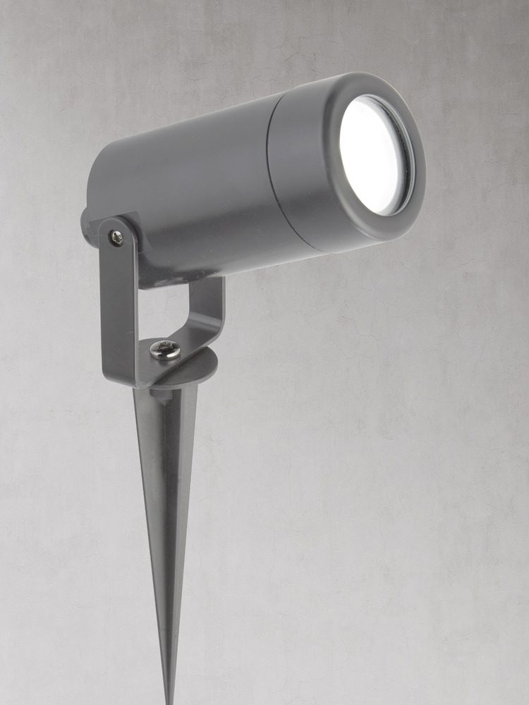 Searchlight Grey Pryor Outdoor Garden Spike Light - Image 1 of 2