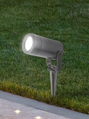 Searchlight Grey Pryor Outdoor Garden Spike Light - Image 2 of 2
