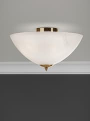 Searchlight Gold Carrick Flush Ceiling Light - Image 1 of 3
