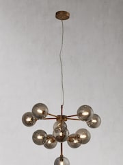 Searchlight Bronze/Smoked Glass Orion 11 Light Ceiling Light Pendant - Image 2 of 2