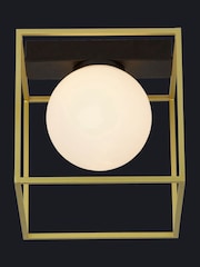 Searchlight Matt Black Kugle Wall Light - Image 2 of 3