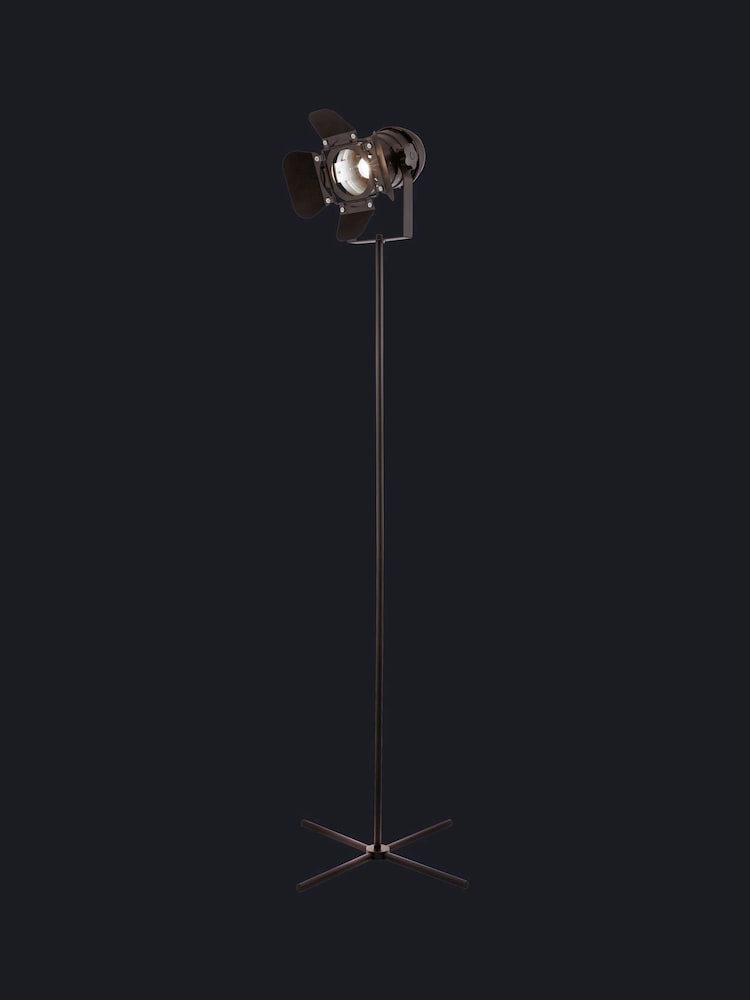 Searchlight Matt Black Drew Floor Lamp - Image 2 of 3 Searchlight Matt Black Drew Floor Lamp - Image 2 of 3