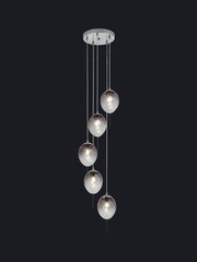 Searchlight Smoked Glass Myra Ombre 5 Light Ceiling Light - Image 2 of 3