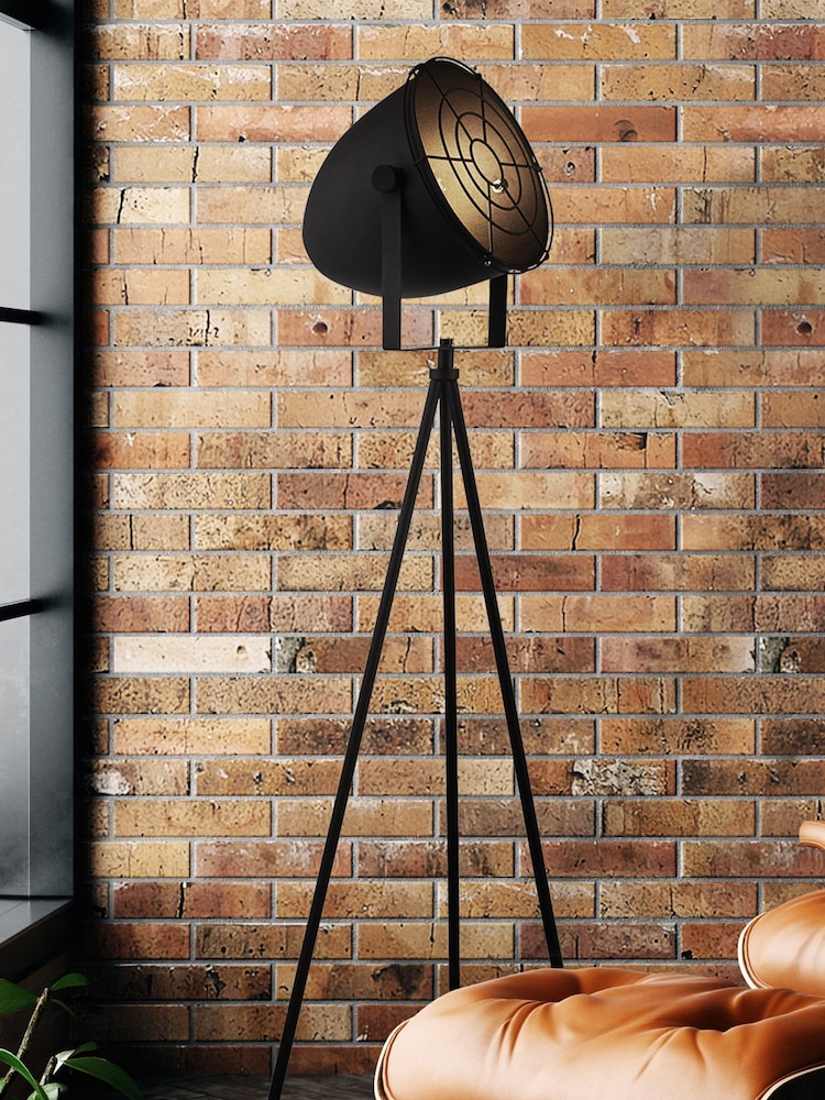 Searchlight Black Tomo Floor Lamp - Image 1 of 3