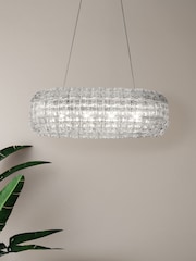 Searchlight Clear/Chrome Zaza 4 Light Ceiling Light - Image 1 of 3
