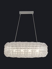 Searchlight Clear/Chrome Zaza 4 Light Ceiling Light - Image 2 of 3