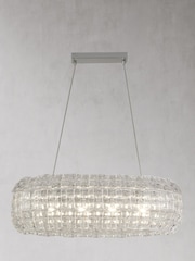 Searchlight Clear/Chrome Zaza 4 Light Ceiling Light - Image 3 of 3