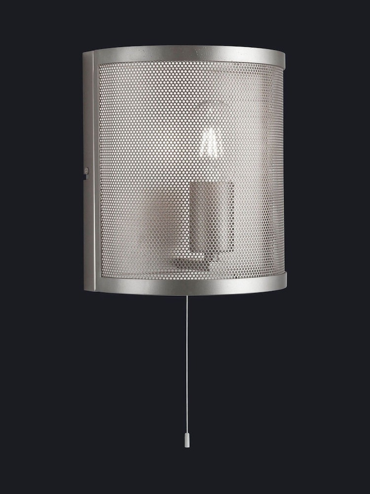Searchlight Matt Silver Chantilly Wall Light - Image 1 of 2