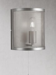 Searchlight Matt Silver Chantilly Wall Light - Image 2 of 2