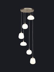 Searchlight Silver Magda Cascading 6 Light - Image 1 of 2