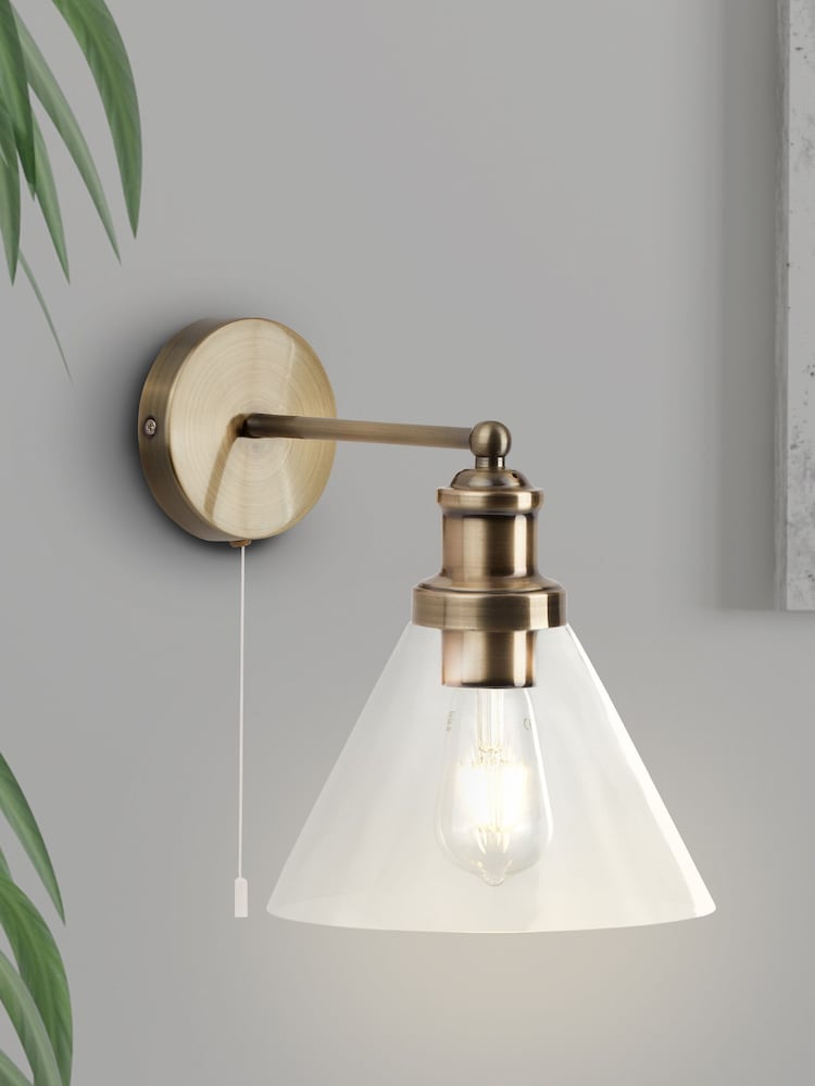 Searchlight Entwine Antique Brass Wall Light - Image 1 of 2
