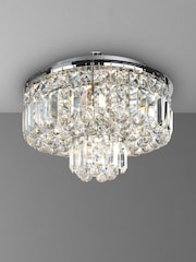 Searchlight Tallulah 5 Light Crystal Flush Ceiling Light - Image 1 of 2