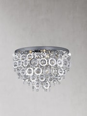 Searchlight Swing 5 Light Chrome Flush Ceiling Light - Image 2 of 2