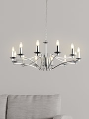 Searchlight Delilah 12 Light Chrome Ceiling Light - Image 1 of 2