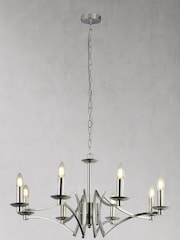 Searchlight Delilah 8 Light Chrome Ceiling Light - Image 2 of 2