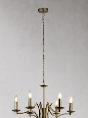 Searchlight Delilah 6 Light Antique Brass Ceiling Light - Image 2 of 2