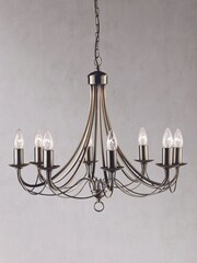Searchlight Candella 8 Light Antique Brass Ceiling Light - Image 2 of 2
