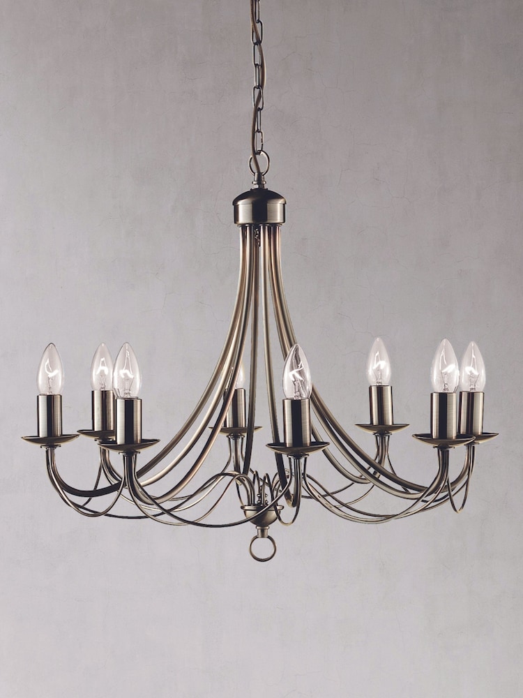 Searchlight Candella 8 Light Antique Brass Ceiling Light - Image 2 of 2
