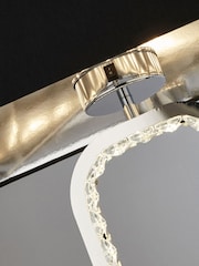 Searchlight Chrome/Black Bowe Floor Lamp - Image 3 of 3