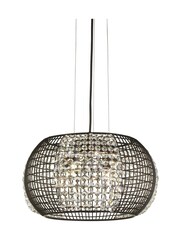 Searchlight Carey 4 Light Crystal & Black Ceiling Light Pendant - Image 2 of 4