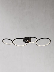 Searchlight Ugo 4 Light Matt Black Flush Ceiling Light - Image 2 of 2