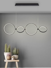 Searchlight Ugo 4 Light Matt Black Ceiling Light Pendant - Image 1 of 2