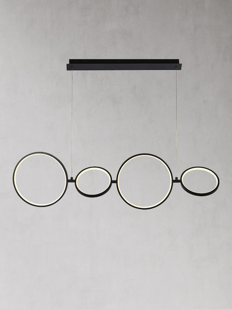 Searchlight Ugo 4 Light Matt Black Ceiling Light Pendant - Image 2 of 2
