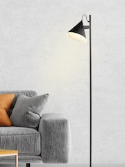 Searchlight Matt Black Luz LED Floor Lamp - Image 1 of 2