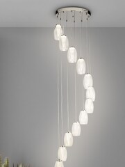 Searchlight Giana 12 Light Clear Glass Multi Drop Ceiling Light Pendant - Image 1 of 2