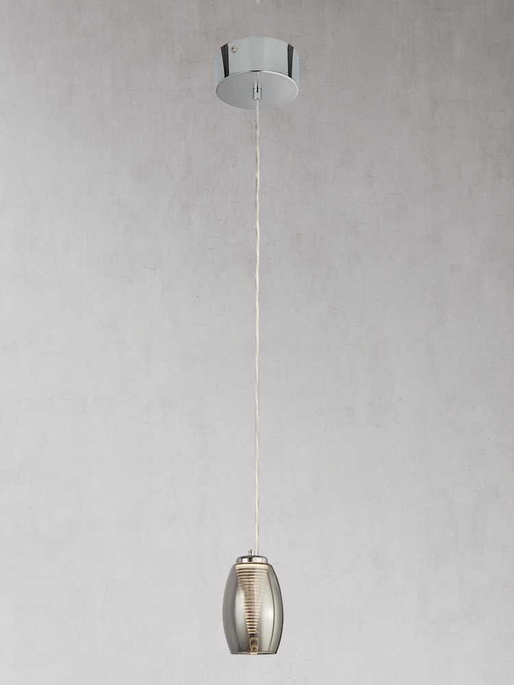 Searchlight Giana Smoked Glass Ceiling Light Pendant - Image 2 of 2