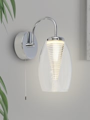 Searchlight Giana Chrome Wall Light - Image 1 of 2