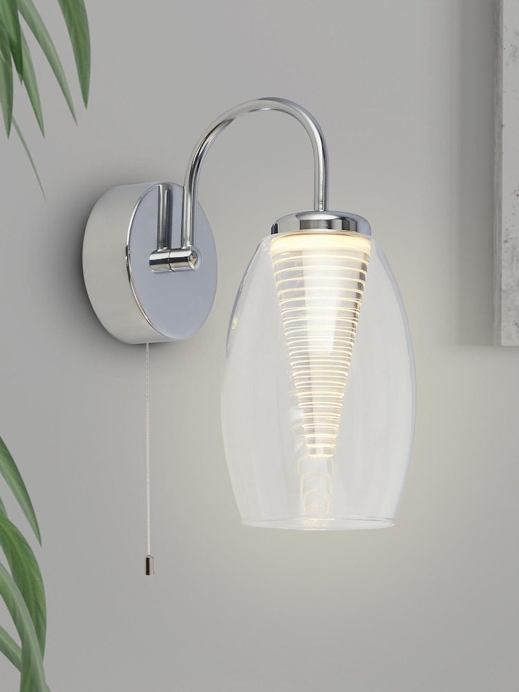 Searchlight Giana Chrome Wall Light - Image 1 of 2