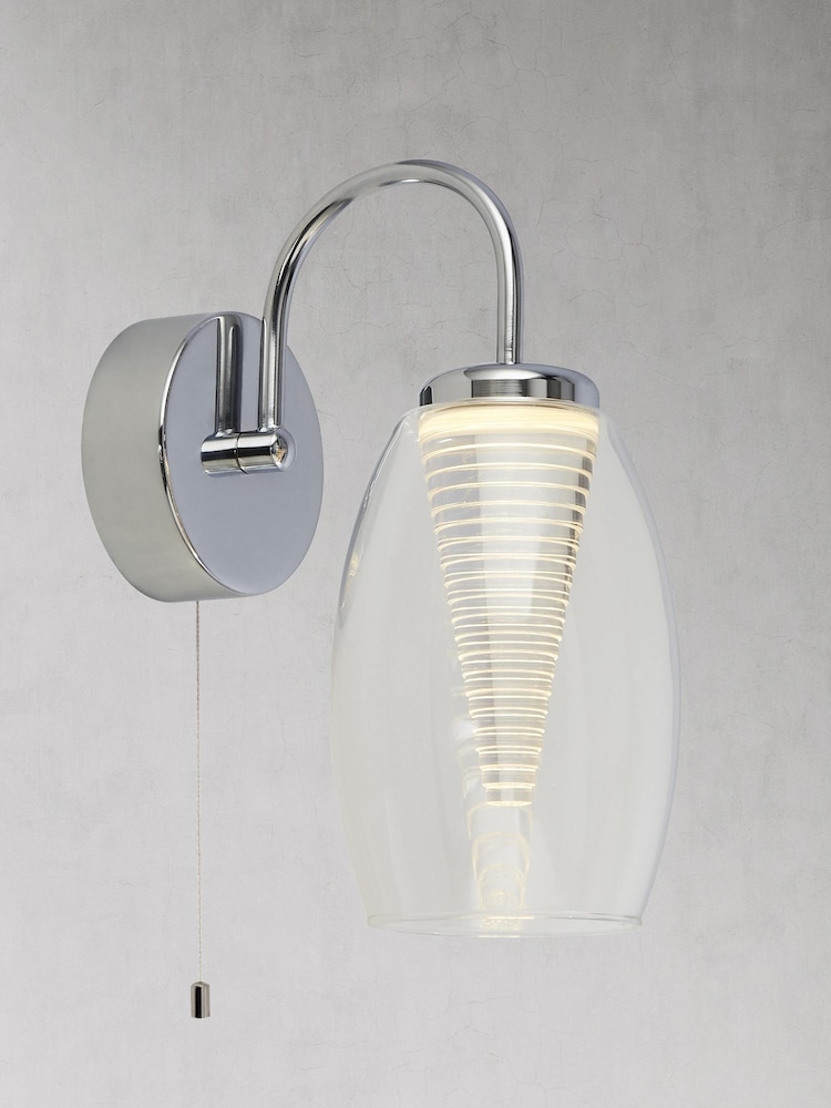 Searchlight Giana Chrome Wall Light - Image 2 of 2