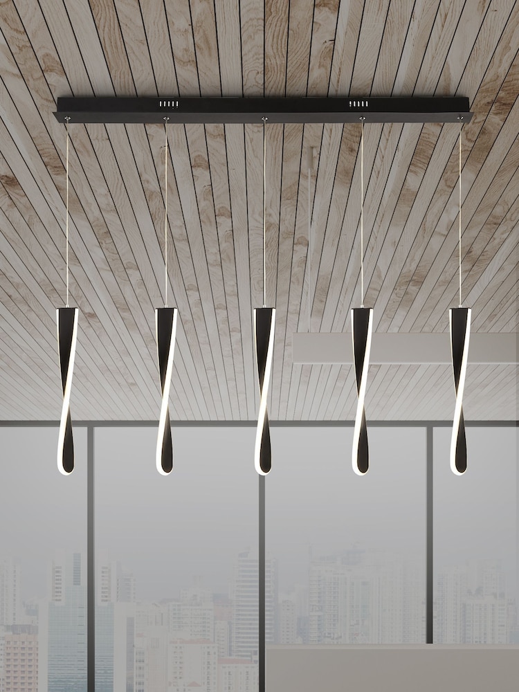 Searchlight Glacier 5 Light LED Bar Ceiling Light Pendant - Image 1 of 1