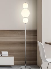 Searchlight Chrome Acre 2 Light Floor Light - Image 1 of 2
