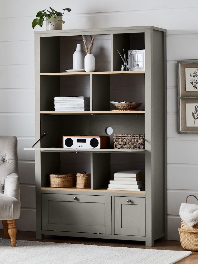 Dove Grey Malvern Oak Effect Wide Shelf - Image 1 of 10